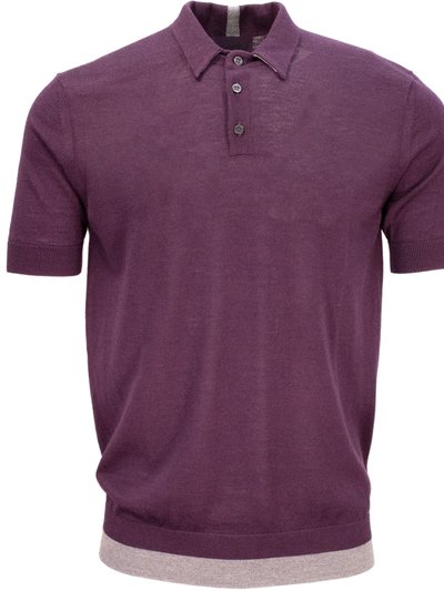 Loh Dragon PILGRIM POLO SHIRT - PLUM product