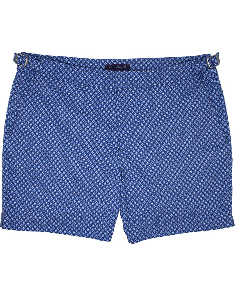 Pool Acorn Geo Navy Swim Trunk - Geo Acorn Navy