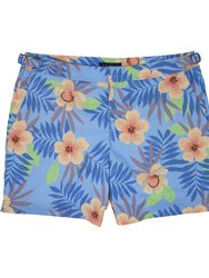 Pool Farm Floral Blue Swim Trunk - Farm Floral Blue