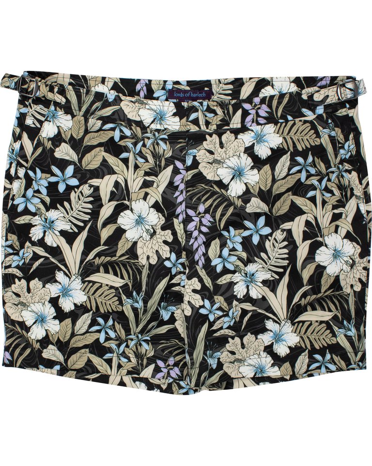 Pool Swirl Floral Black - Swirl Floral Black