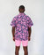 Ralph Loop Coral Canvas Camp Shirt In Pink