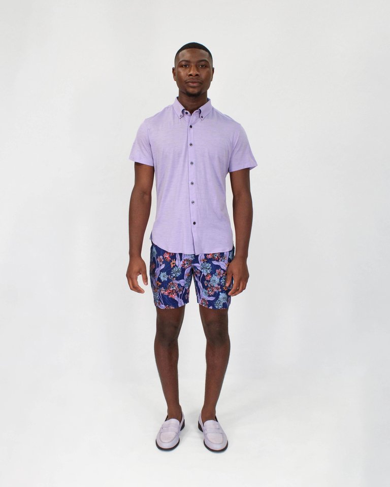 Tobias Merino Shirt - Lavender