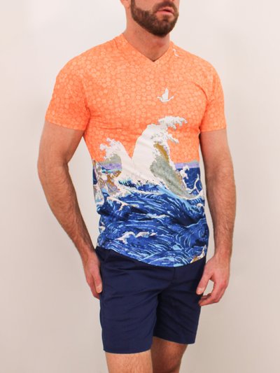 Loh Dragon Victor Waves V-Neck Tee product