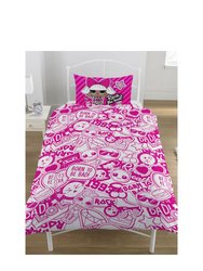 Free Stylin Duvet Set Twin (UK - Single) - Pink