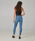 Alexa High Rise Skinny Jeans - Coated Costal Blue