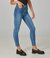 Alexa High Rise Skinny Jeans - Coated Costal Blue