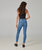 Alexa High Rise Skinny Jeans - Coated Costal Blue