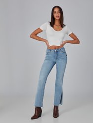 Billie-Ds High Rise Bootcut Jeans - Dusty Sky