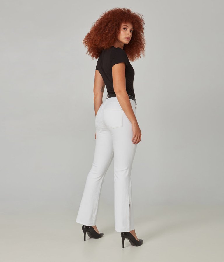 Billie High Rise Bootcut Jeans - White