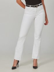 Billie High Rise Bootcut Jeans - White