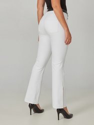 Billie High Rise Bootcut Jeans - White