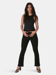 Billie-RBLK High-Rise Bootcut Jeans - Rugged Black