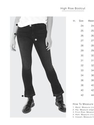 Billie-RBLK High-Rise Bootcut Jeans