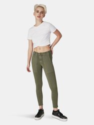 Blair-CG Mid-Rise Skinny Jeans - Camo Green