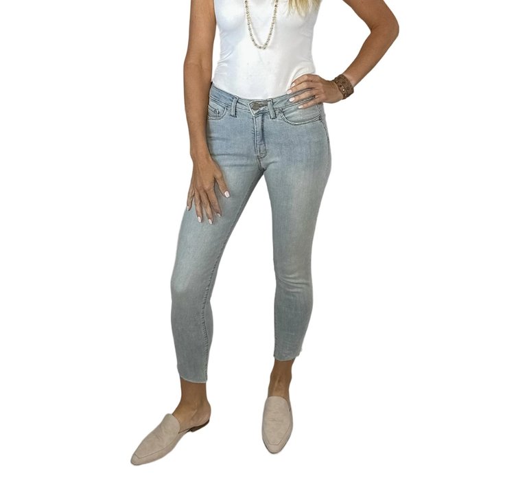 Blair Mid Rise Ankle Skinny Jeans - Silver Lake