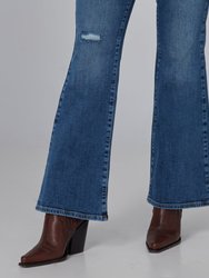 Bradly-Dis Mid Rise Flare Jeans