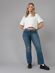 Bradly-Dis Mid Rise Flare Jeans