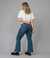 Bradly-Dis Mid Rise Flare Jeans