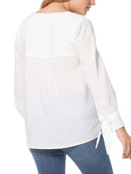 Cindy-ECRU Tencel Linen Top-SS