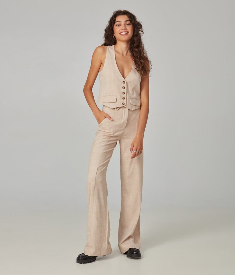 Erin Champagne Trouser - Champagn