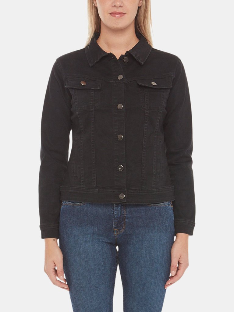 Gabriella-BLK Classic Denim Jacket