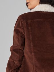 Gabriella Sherpa Chocolate Brown Classic Jacket