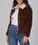 Gabriella Sherpa Chocolate Brown Classic Jacket - Sherpa Chocolate Corduroy