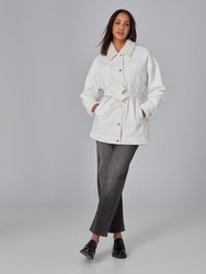 Hayden-Sivry Belted Jacket - Sherpa Ivory