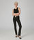 Kate-BLK High-Rise Straight Jeans - Black