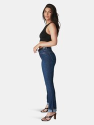 Kate-CSN High-Rise Straight Jeans - Cool Starry Night
