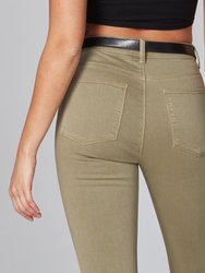 Kate-Dark Khaki High Rise Slim Jeans