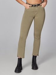 Kate-Dark Khaki High Rise Slim Jeans