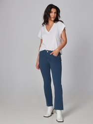 KATE-EB High Rise Straight Jeans - Ensign Blue