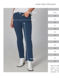 KATE-EB High Rise Straight Jeans