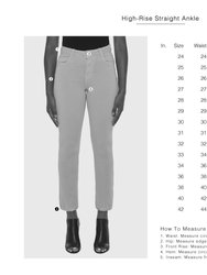 KATE-IVRY High Rise Straight Jeans