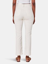 KATE-IVRY High Rise Straight Jeans