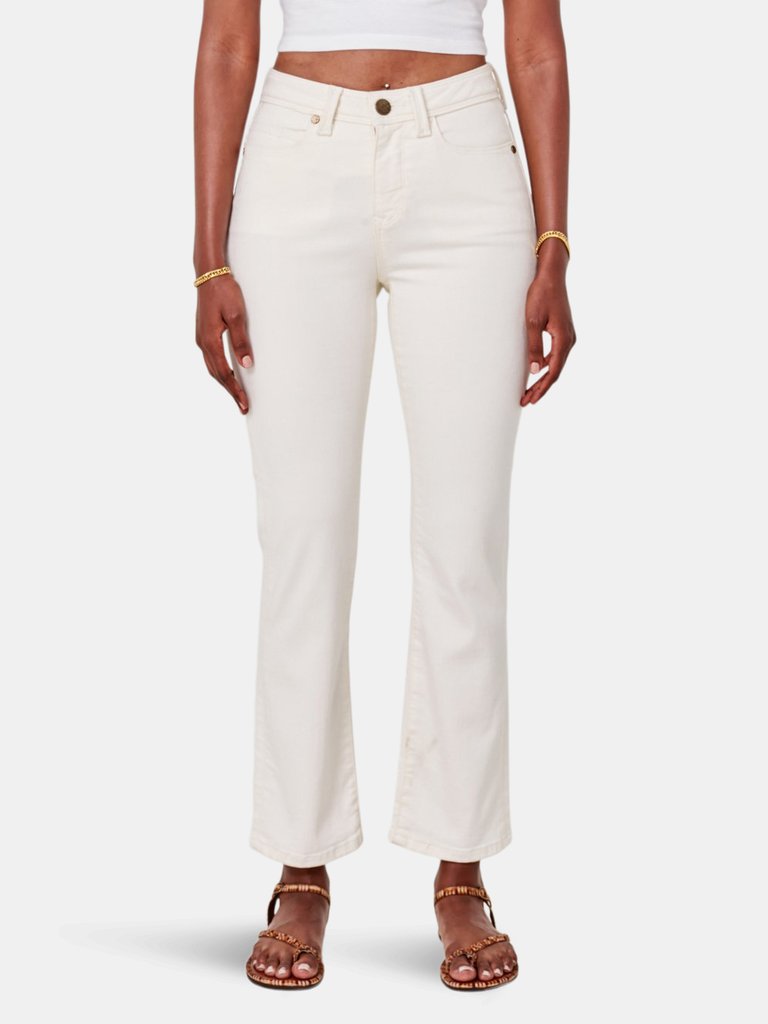 KATE-IVRY High Rise Straight Jeans