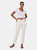 KATE-IVRY High Rise Straight Jeans - Ivory