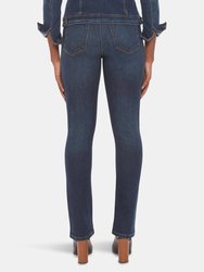 Kristine-CSN Mid-Rise Straight Jeans