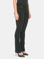 Kristine-RBLK Mid-Rise Straight Jeans