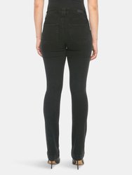 Kristine-RBLK Mid-Rise Straight Jeans