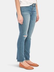 Kristine-RCB Mid-Rise Straight Jeans