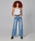 Milan Blue Mist High Rise Wide Leg Jeans - Blue Mist