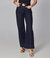 Milan Dark Rinse Blue High Rise Wide Leg Jeans