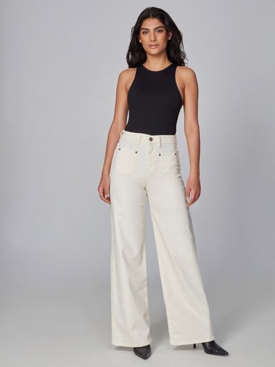 Lola Jeans Milan Ivory High Rise Wide Leg Jeans product