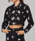 Parker Black White Flower Jacket