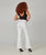 Stevie White High Rise Flare Jeans