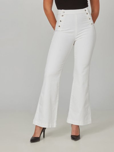 Lola Jeans Stevie White High Rise Flare Jeans product