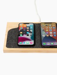 Docking Station w/ Phone/Watch/Lightning Options - Maple