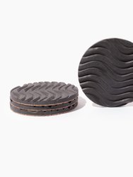 Lombard Coaster Set - Charcoal Grey